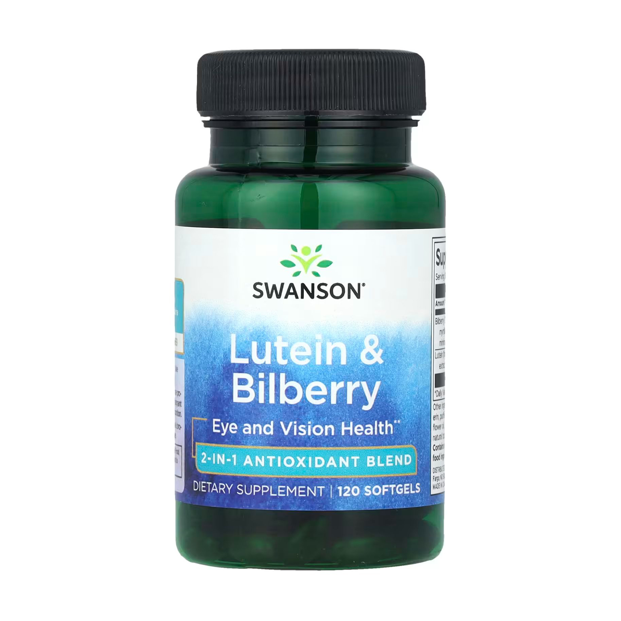 Лютеїн та чорниця Swanson Lutein &amp; Bilberry, 120 гелевих капсул