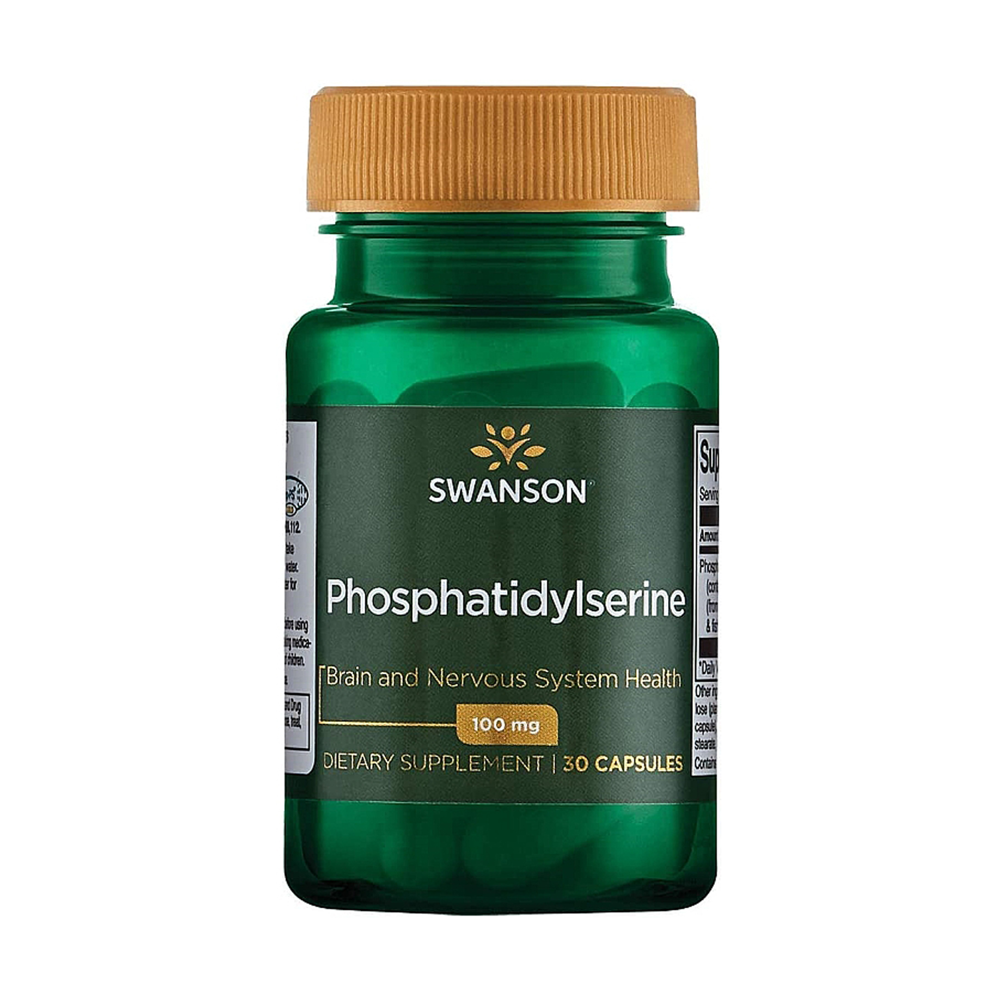 Уцінка! Фосфатидилсерин Swanson Phosphatidylserine 100 мг, 30 гелевих капсул